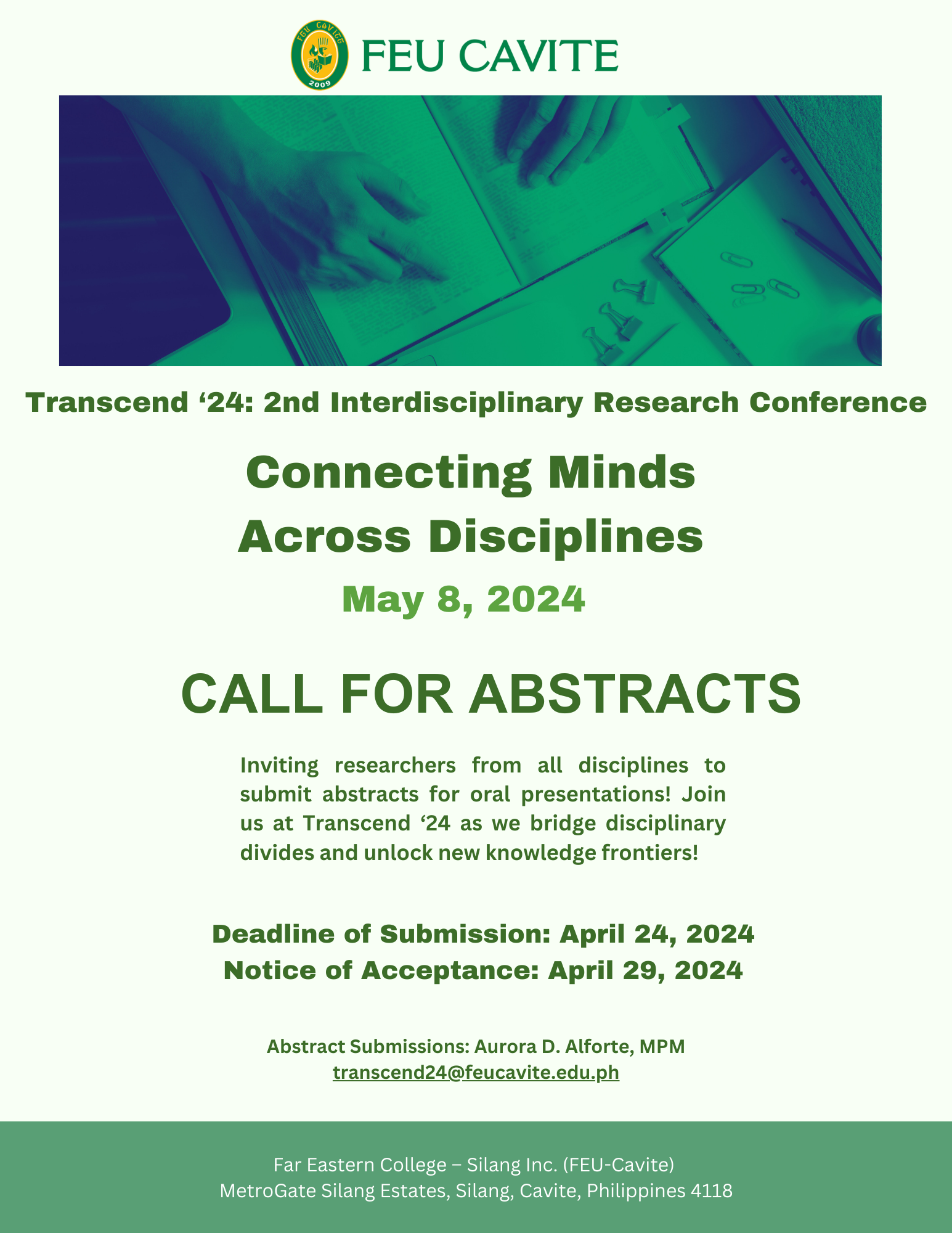 TRANSCEND '24: Interdisciplinary Research Conference TRANSCEND '24: Interdisciplinary Research Conference